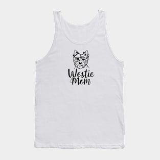 Westie Mom Line Art Tank Top